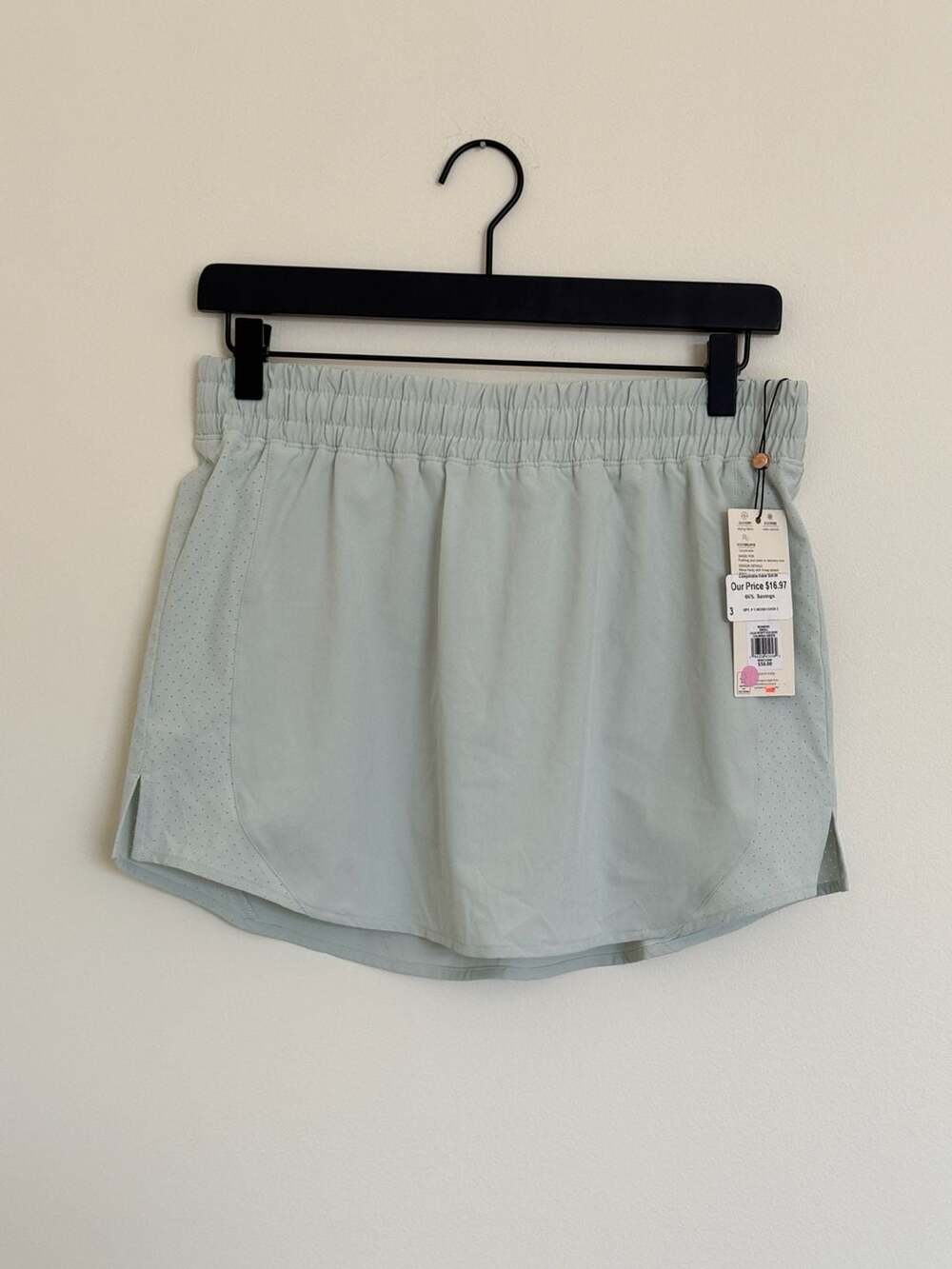 Calia Women's Run Collection Mid-Rise Infinity Skort Size S Calming Green
